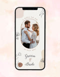 2 Days To Go Wedding Countdown | Minimal Floral Theme E-Invite | IM-2226