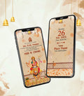 Traditional Mata Ki Chowki Invitation Video | Elegant Floral Theme | IM-2668